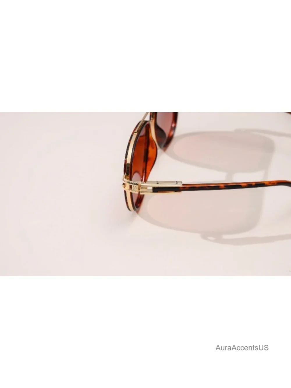 Oversized Aviator Sunglasses Metal Gradient Shades UV400 Retro